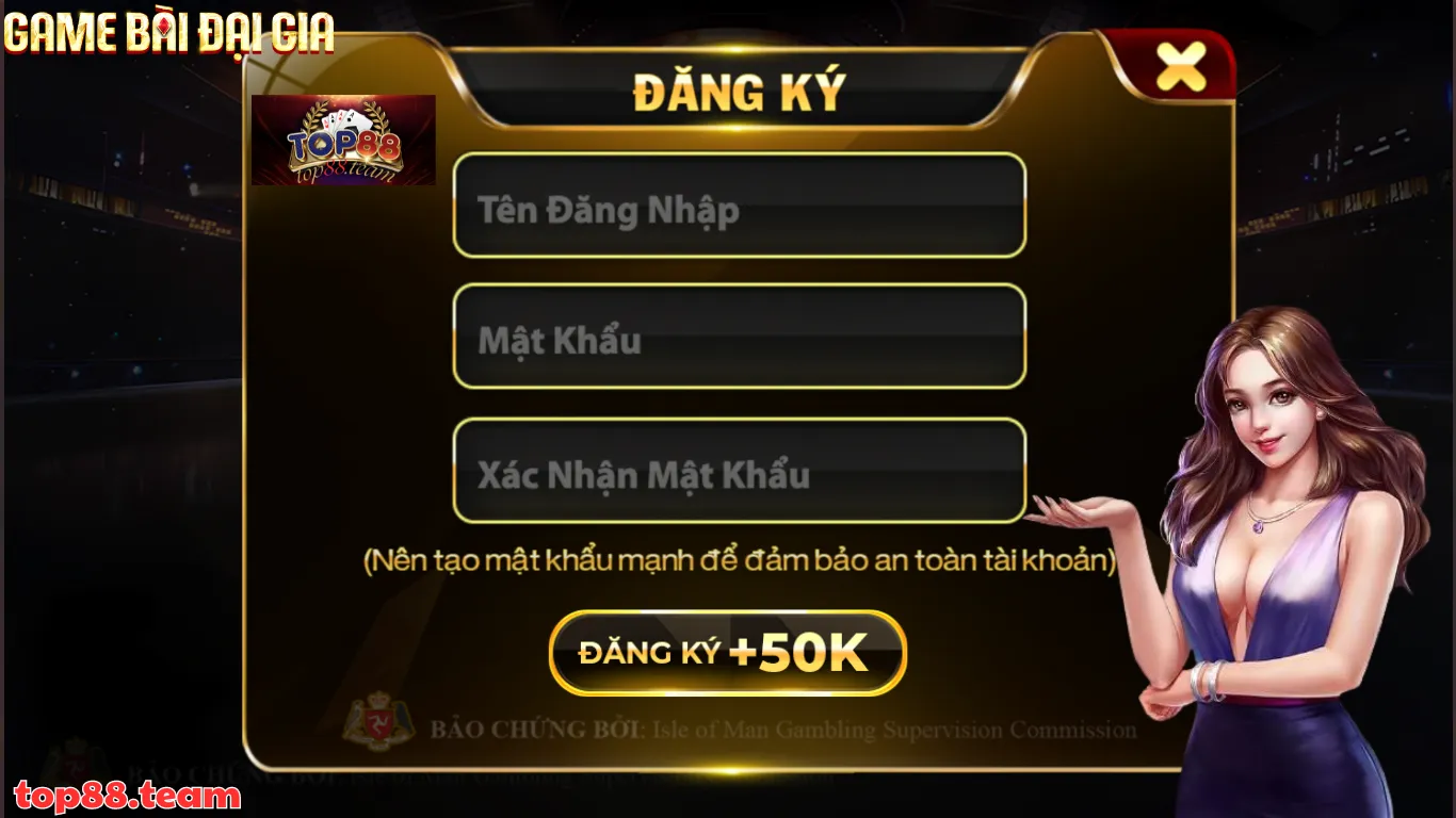 Hướng dẫn nhanh cược thủ đăng ký tài khoản top88