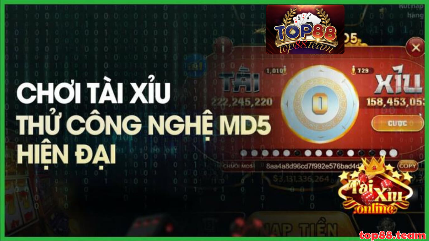 Cách chơi game tài xỉu MD5 Top88