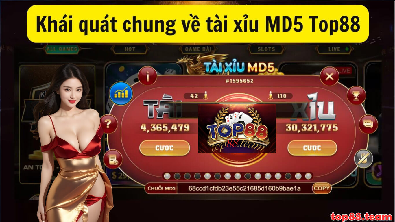 Giới thiệu game tài xỉu MD5 Top88 