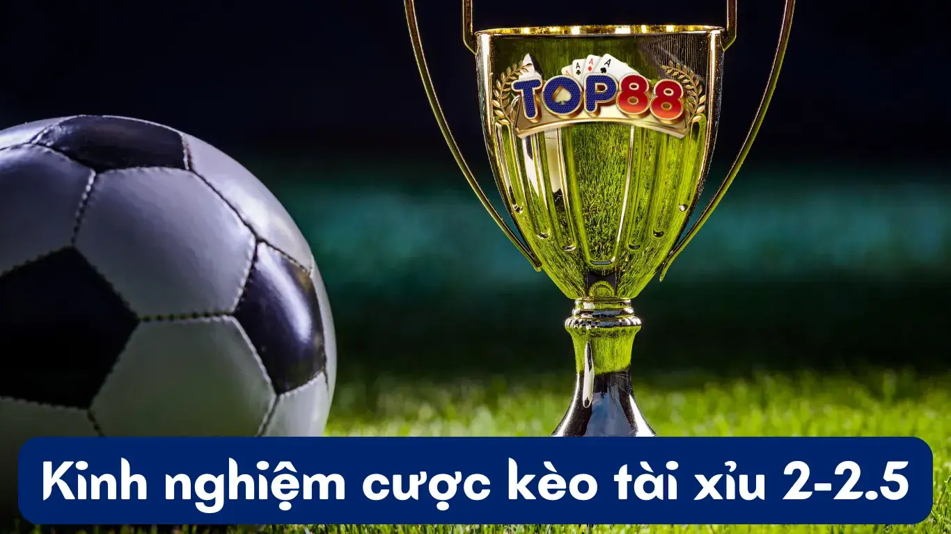 Kinh nghiệm đặt cược với kèo tài xỉu 2-2.5 